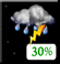 Wednesday Night: A slight chance of rain showers before 8pm, then a chance of showers and thunderstorms. Mostly cloudy, with a low around 62. Southwest wind 2 to 10 mph. Chance of precipitation is 30%. Wednesday Night: Chance Showers And Thunderstorms