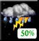 Tonight: Showers and thunderstorms likely before 1am, then rain showers likely and patchy fog between 1am and 2am, then patchy fog and showers and thunderstorms. Some of the storms could produce heavy rain. Cloudy, with a low around 66. East wind 3 to 8 mph. Chance of precipitation is 90%. New rainfall amounts between a half and three quarters of an inch possible. Tonight: Showers And Thunderstorms Likely